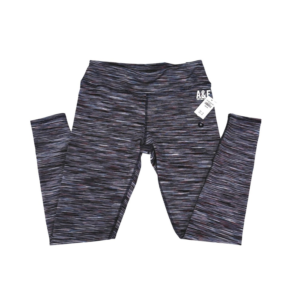 Abercrombie & Fitch High Rise Space Dye Leggings Blue Burgundy‎ Womens Medium